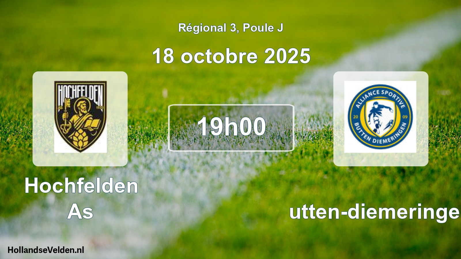 Scheduled Match: Hochfelden As - Butten-diemeringen (18 October 2025)
