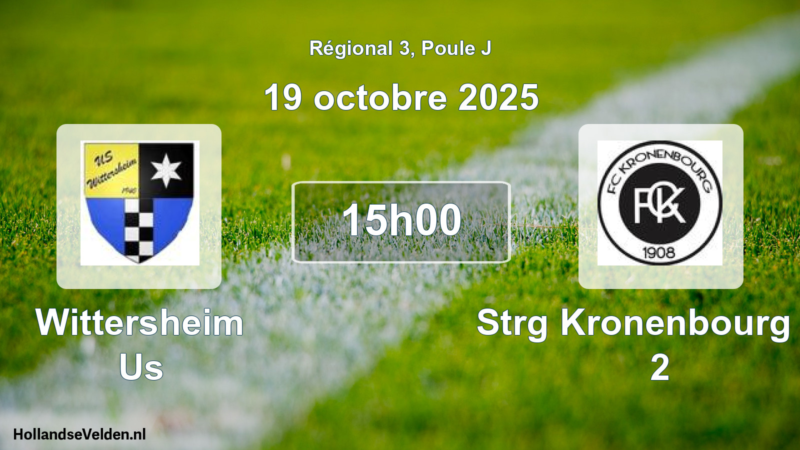 Geplande wedstrijd: Wittersheim Us - Strg Kronenbourg Fc 2 (19 octobre 2025)