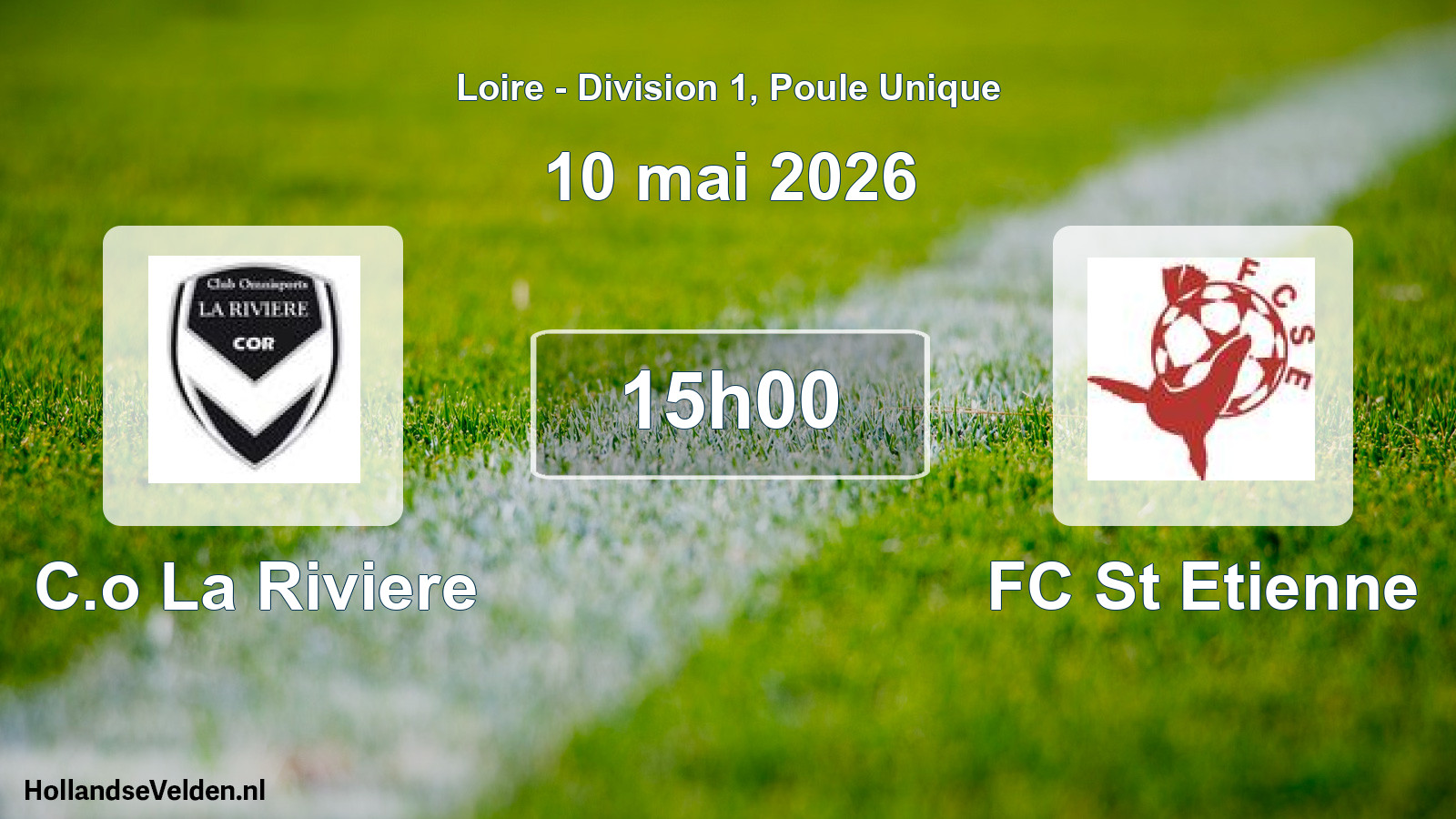 Geplande wedstrijd: C.o La Riviere - FC St Etienne (10 mei 2026)