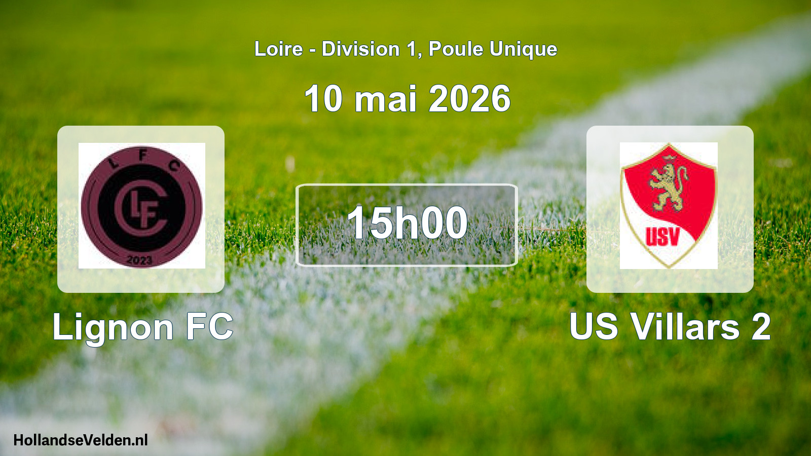 Geplande wedstrijd: Lignon FC - US Villars 2 (10 mei 2026)