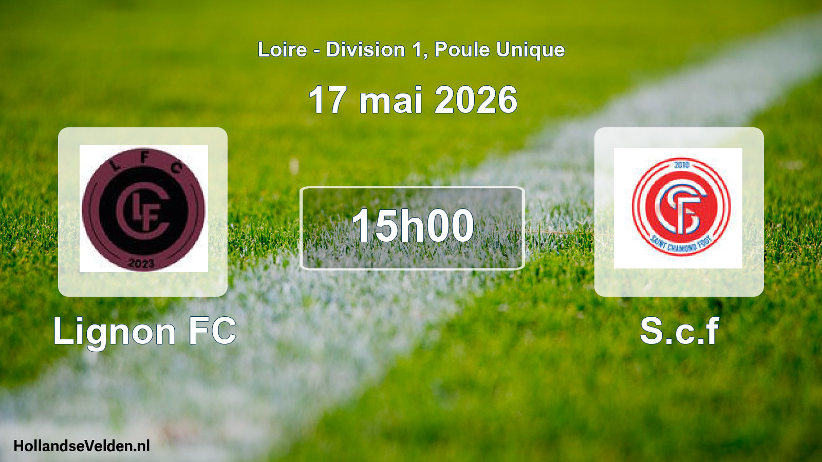 Geplande wedstrijd: Lignon FC - S.c.f (17 mei 2026)