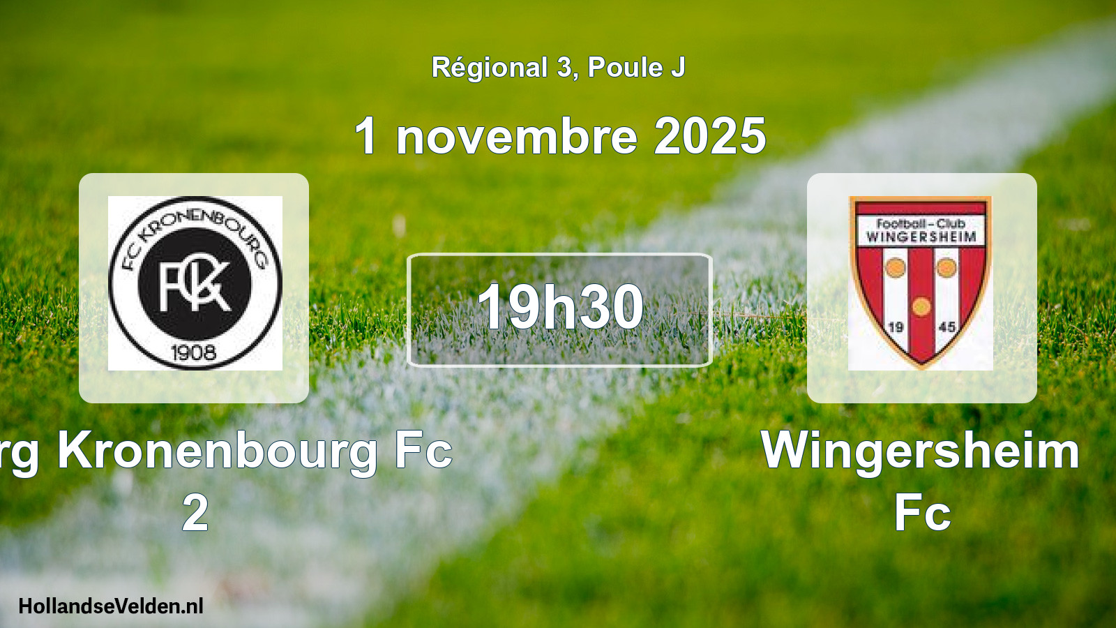 Scheduled Match: Strg Kronenbourg Fc 2 - Wingersheim Fc (1 November 2025)
