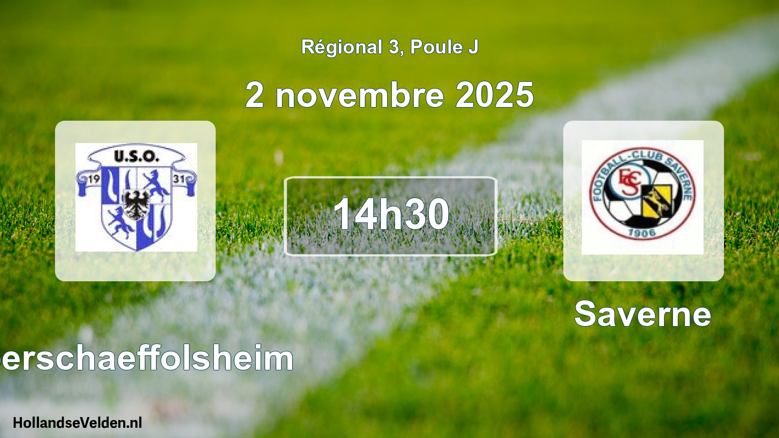 Scheduled Match: Oberschaeffolsheim - Saverne (2 November 2025)