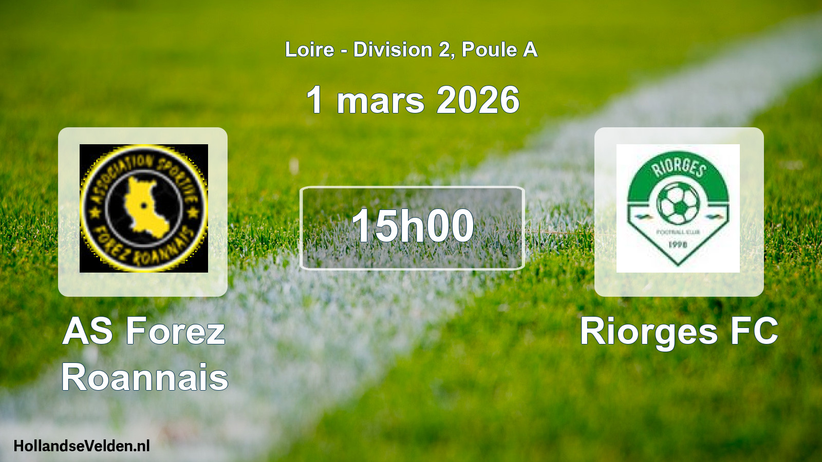 Geplande wedstrijd: AS Forez Roannais - Riorges FC (1 maart 2026)