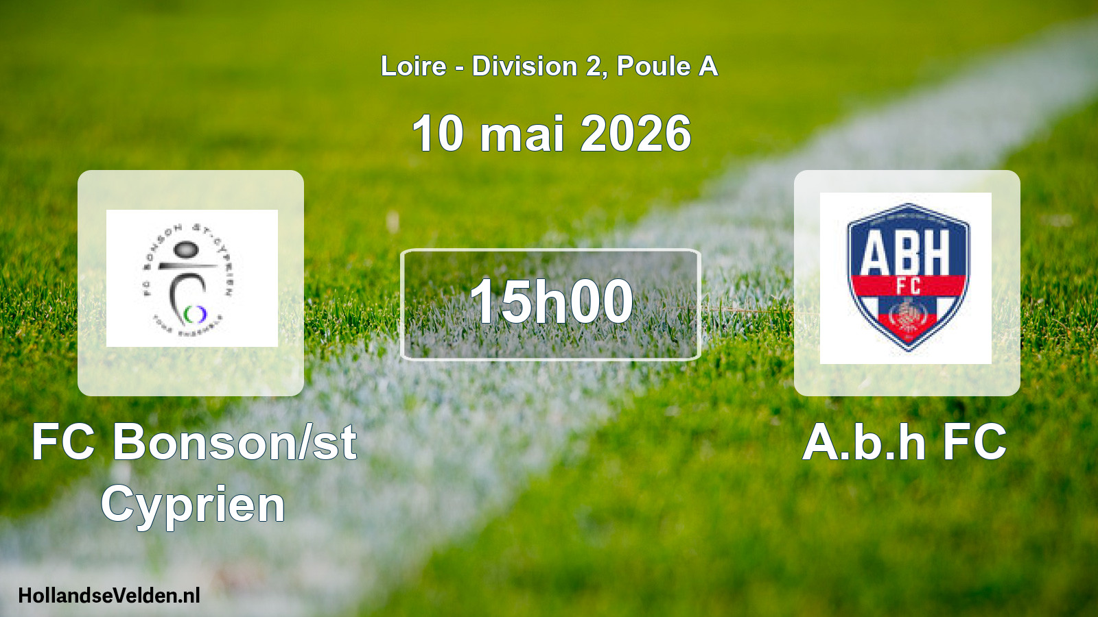 Geplande wedstrijd: FC Bonson/st Cyprien - A.b.h FC (10 mei 2026)