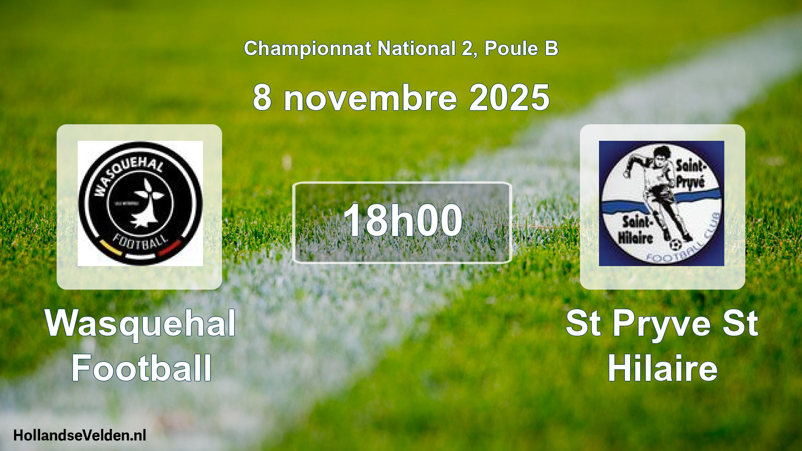 Scheduled Match: Wasquehal Football - St Pryve St Hilaire (8 November 2025)