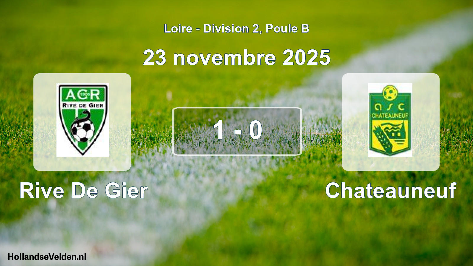 Gespeelde wedstrijd: Rive De Gier - Chateauneuf 1 - 0 (23 november 2025)