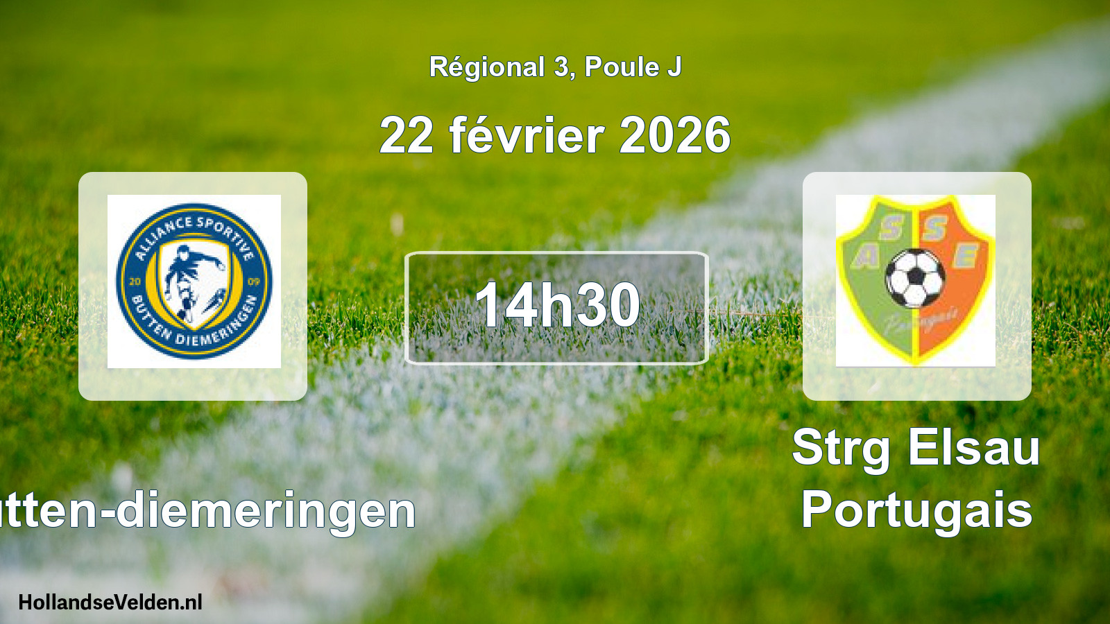 Scheduled Match: Butten-diemeringen - Strg Elsau Portugais (22 February 2026)