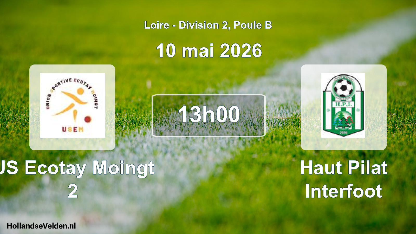 Geplande wedstrijd: US Ecotay Moingt 2 - Haut Pilat Interfoot (10 mei 2026)