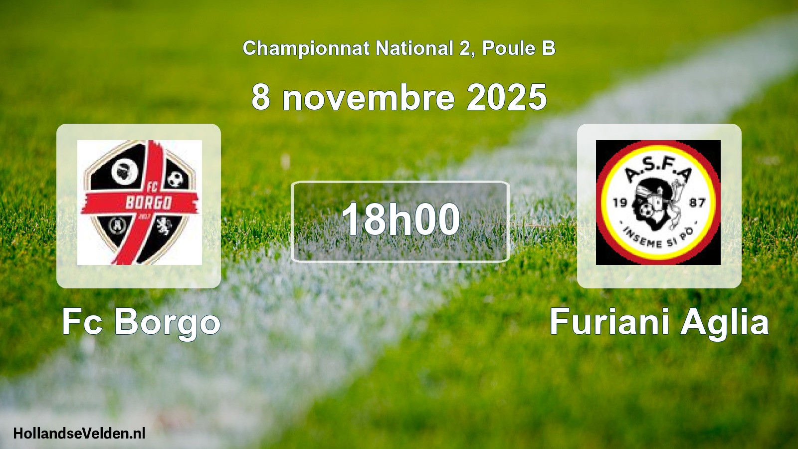 Geplande wedstrijd: Fc Borgo - Furiani Aglia (8 november 2025)
