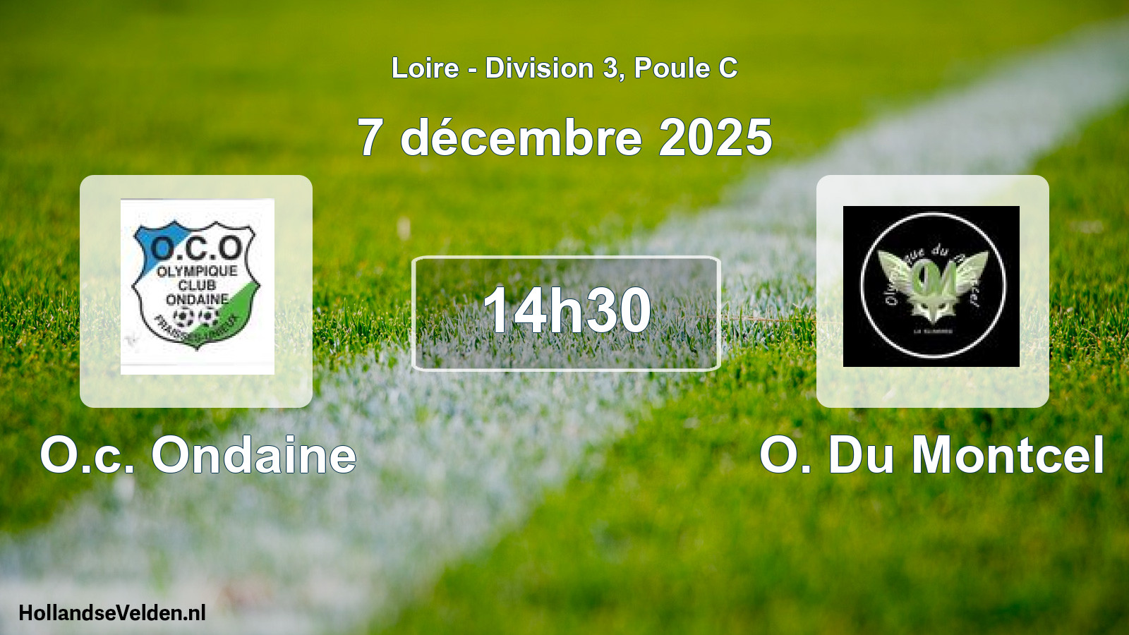 Geplande wedstrijd: O.c. Ondaine - O. Du Montcel (7 december 2025)