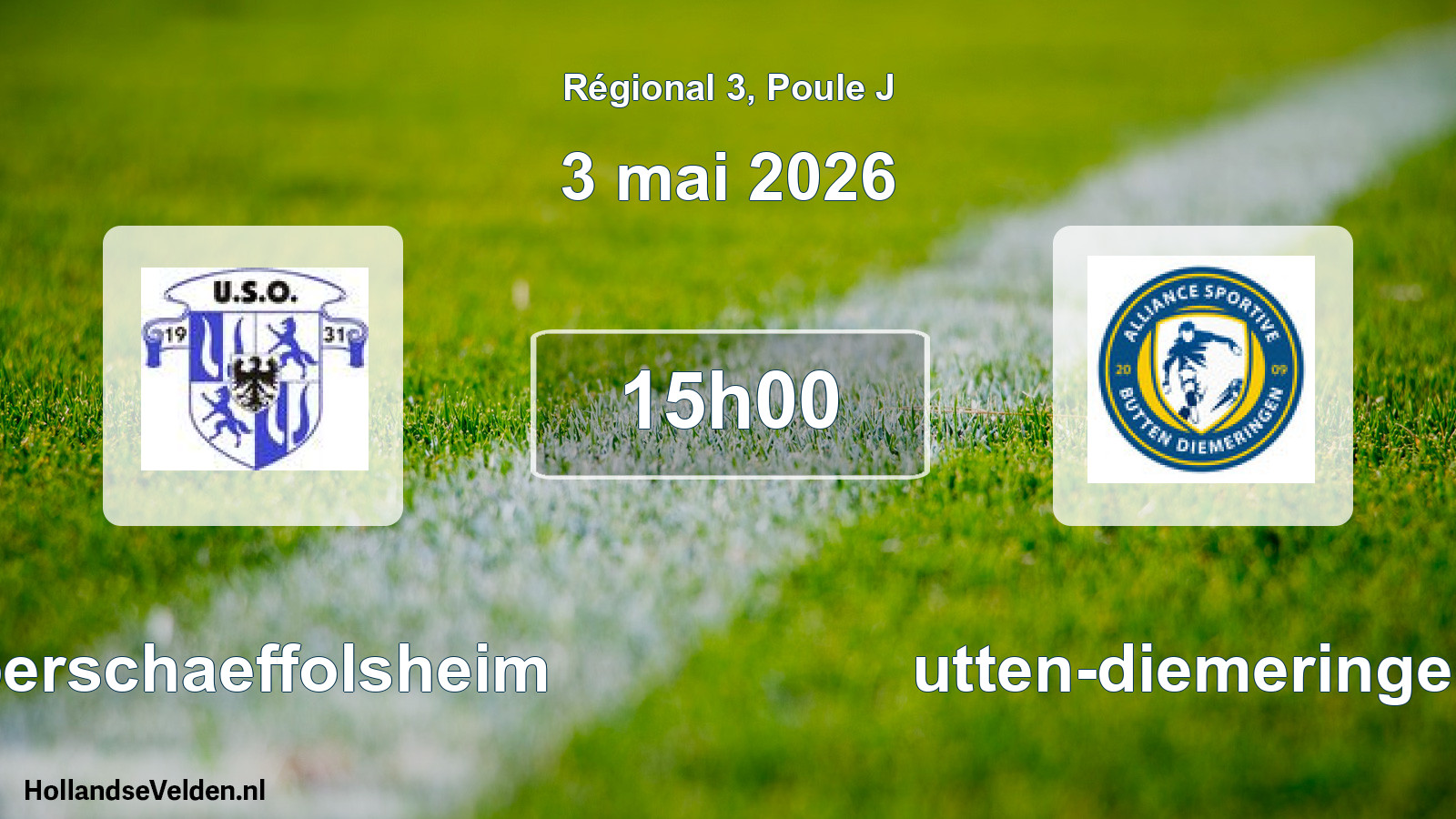 Scheduled Match: Oberschaeffolsheim - Butten-diemeringen (3 May 2026)