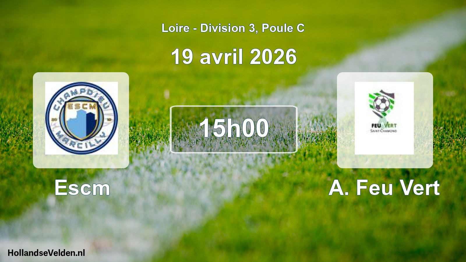 Geplande wedstrijd: Escm - A. Feu Vert (19 april 2026)