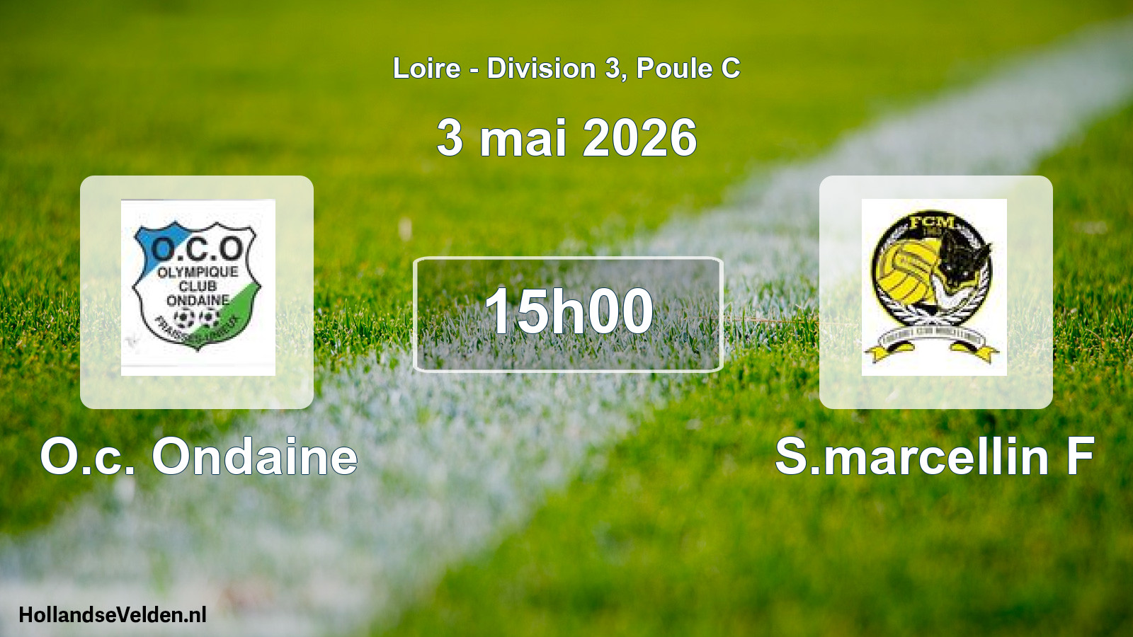 Geplande wedstrijd: O.c. Ondaine - S.marcellin F (3 mei 2026)