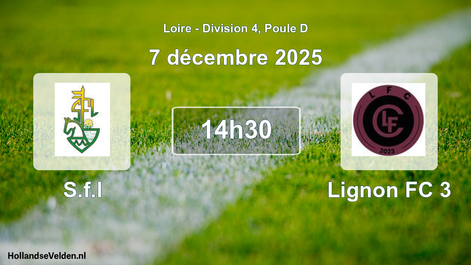 Geplande wedstrijd: S.f.l - Lignon FC 3 (7 december 2025)