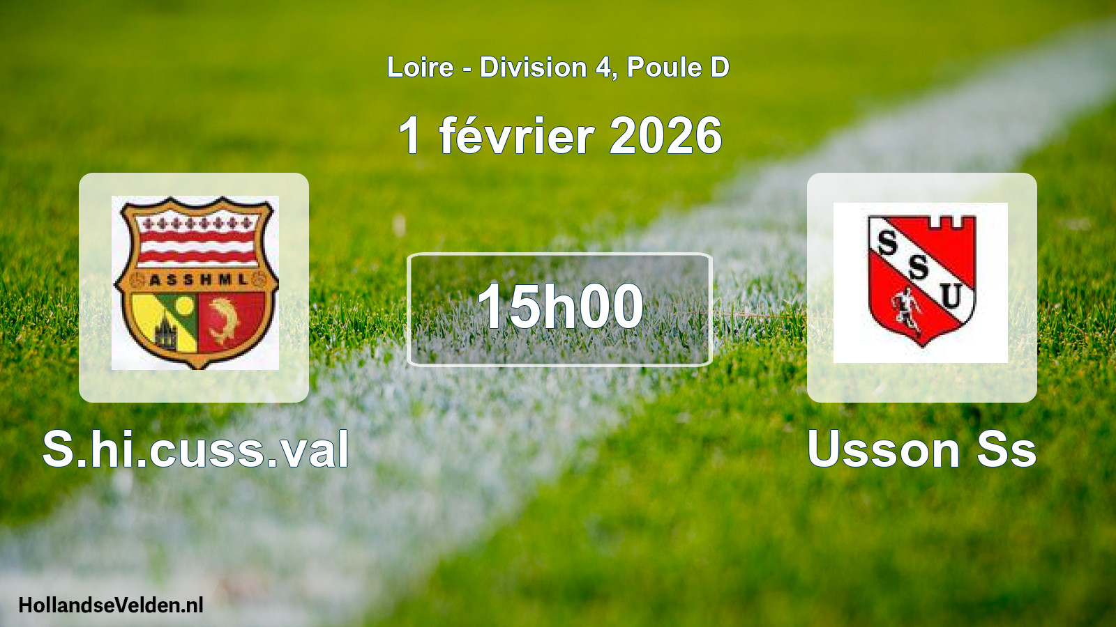 Match programmé: S.hi.cuss.val - Usson Ss (1 février 2026)