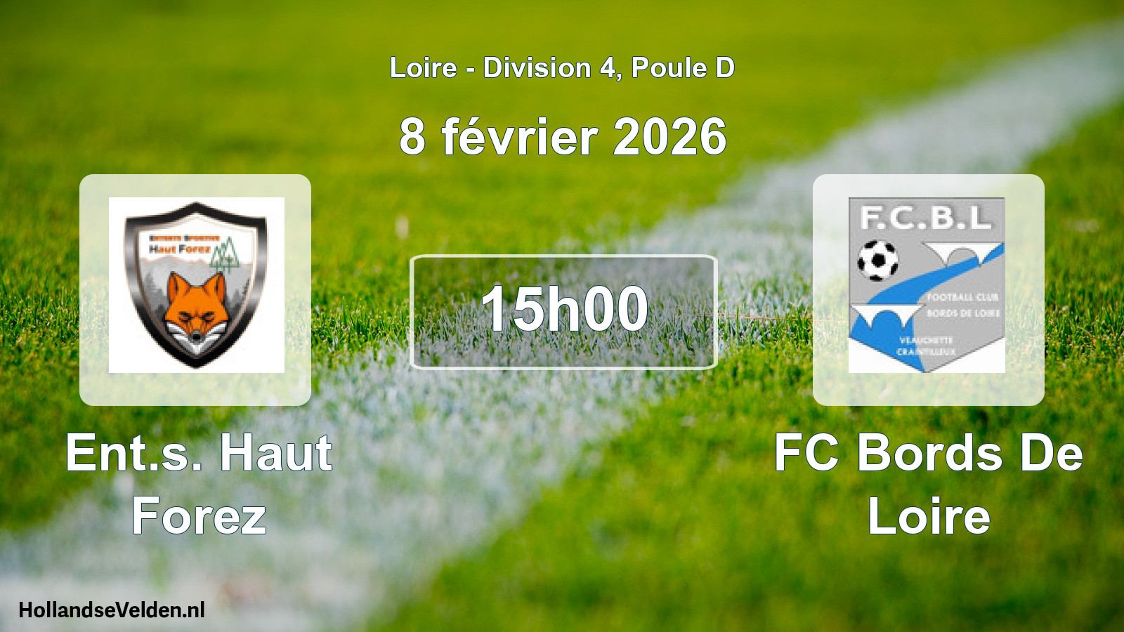 Geplande wedstrijd: Ent.s. Haut Forez - FC Bords De Loire (8 februari 2026)