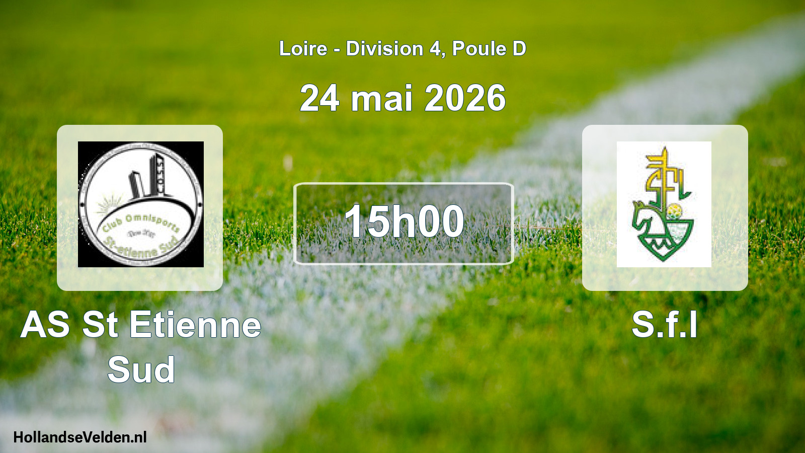Geplande wedstrijd: AS St Etienne Sud - S.f.l (24 mei 2026)