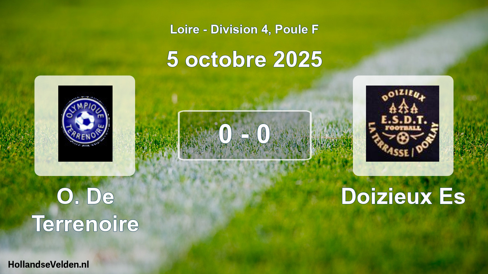 Gespeelde wedstrijd: O. De Terrenoire - Doizieux Es 0 - 0 (5 oktober 2025)