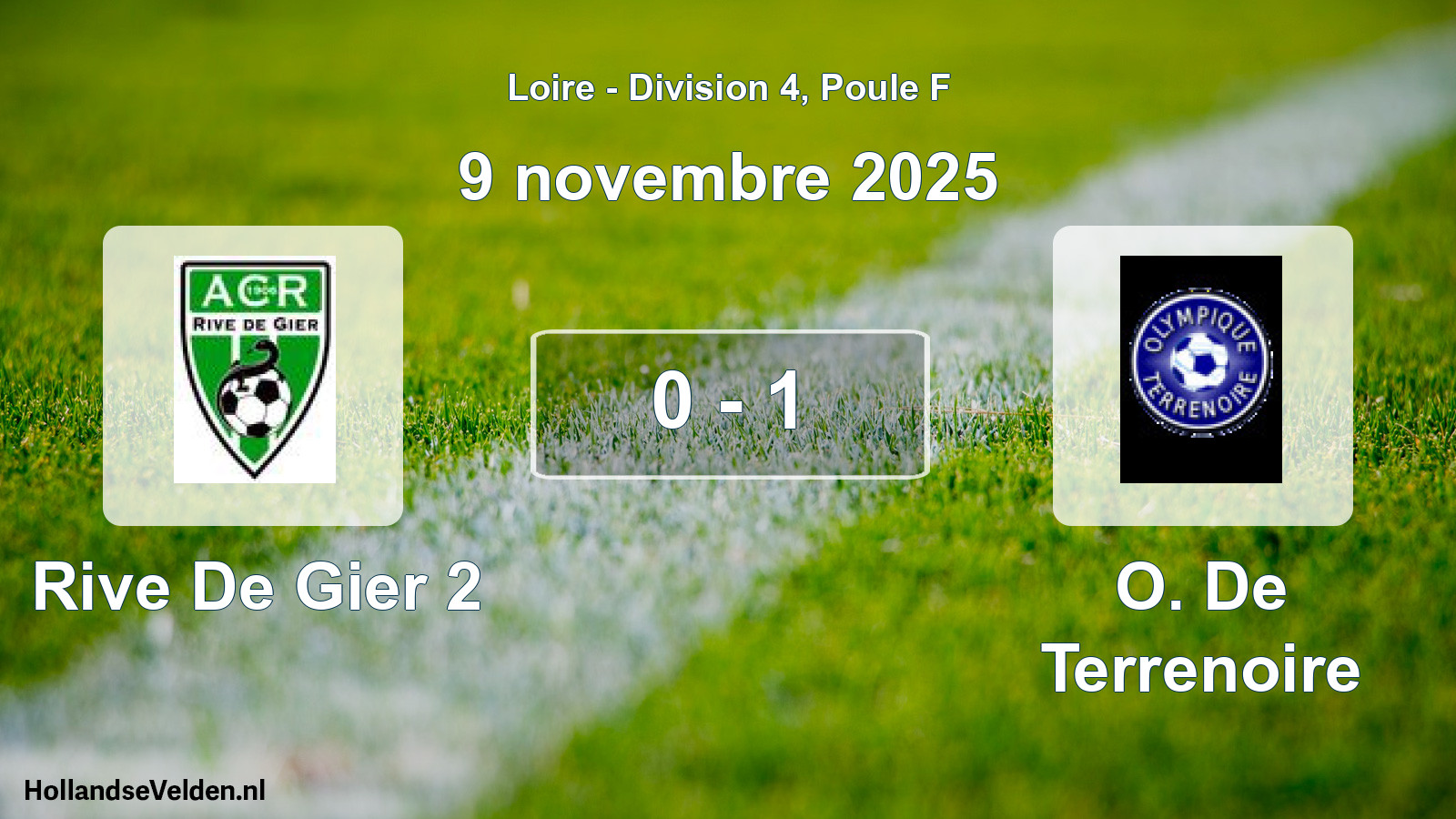 Gespeelde wedstrijd: Rive De Gier 2 - O. De Terrenoire 0 - 1 (9 november 2025)