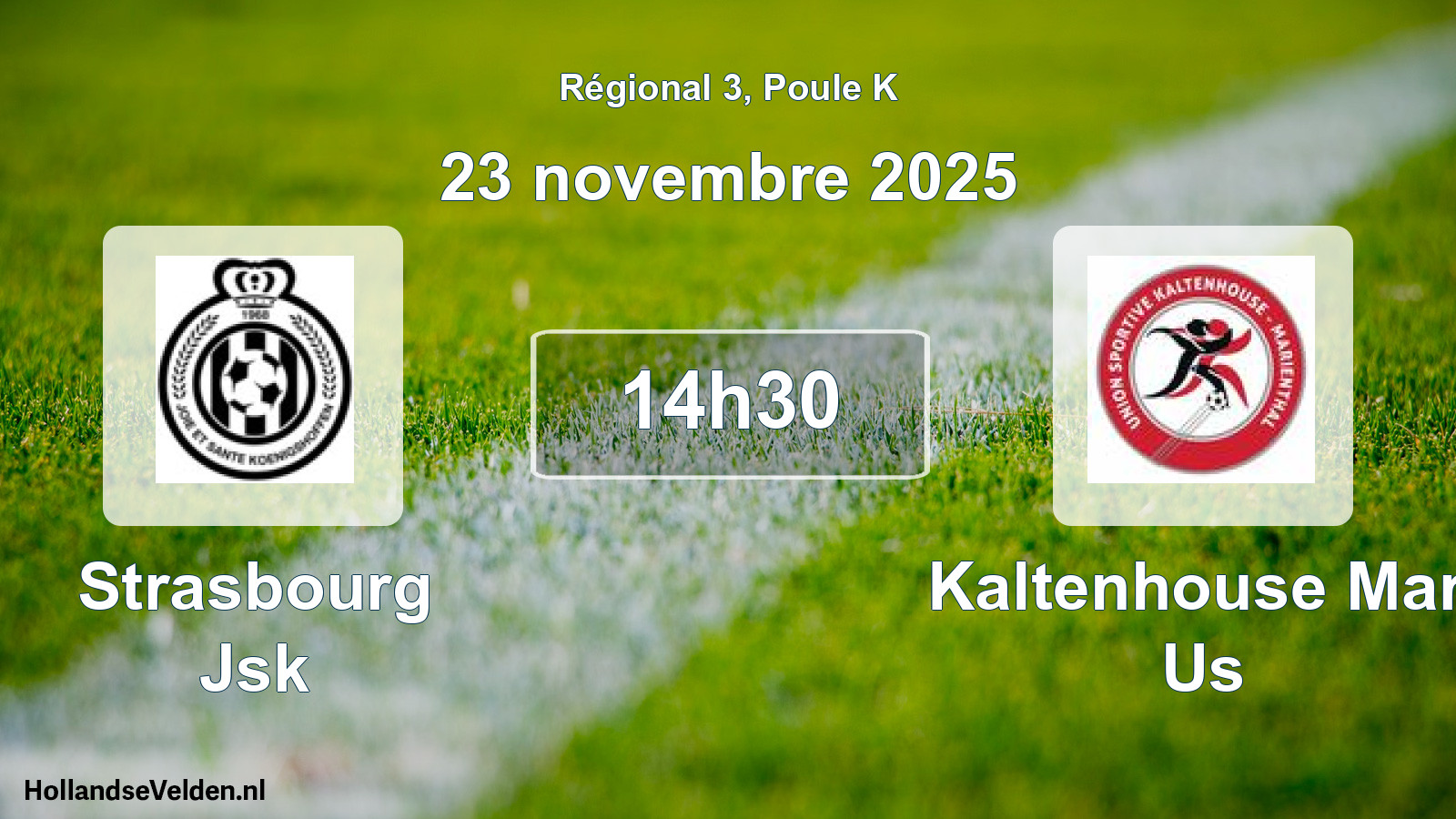 Scheduled Match: Strasbourg Jsk - Kaltenhouse Mar. Us (23 November 2025)