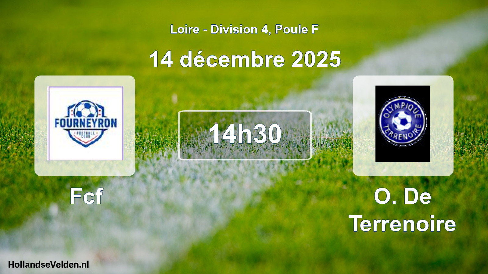 Match programmé: Fcf - O. De Terrenoire (14 décembre 2025)