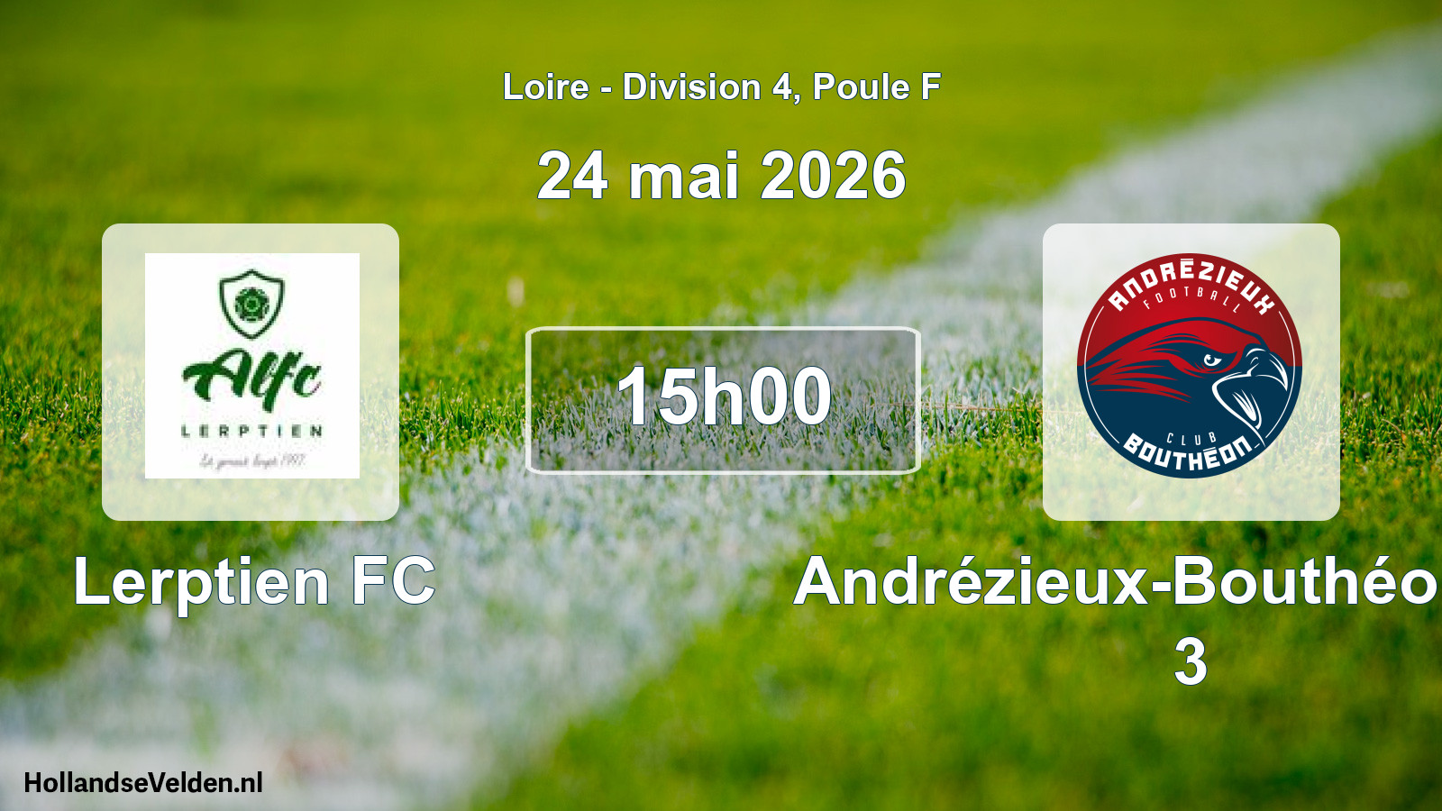 Geplande wedstrijd: Lerptien FC - Andrézieux-Bouthéon FC 3 (24 mei 2026)