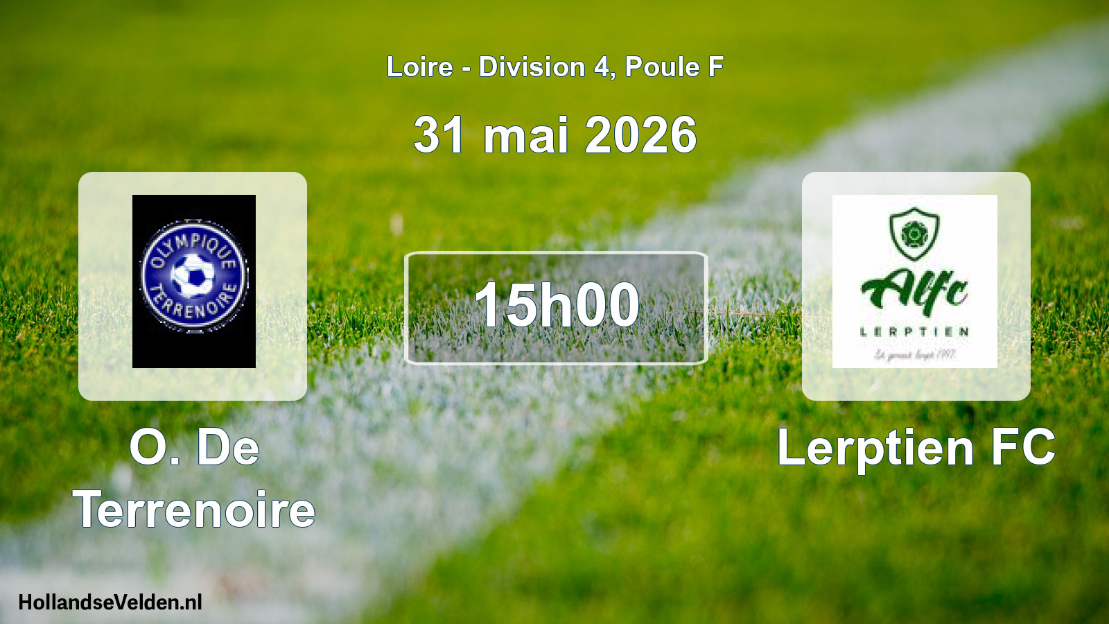 Geplande wedstrijd: O. De Terrenoire - Lerptien FC (31 mei 2026)