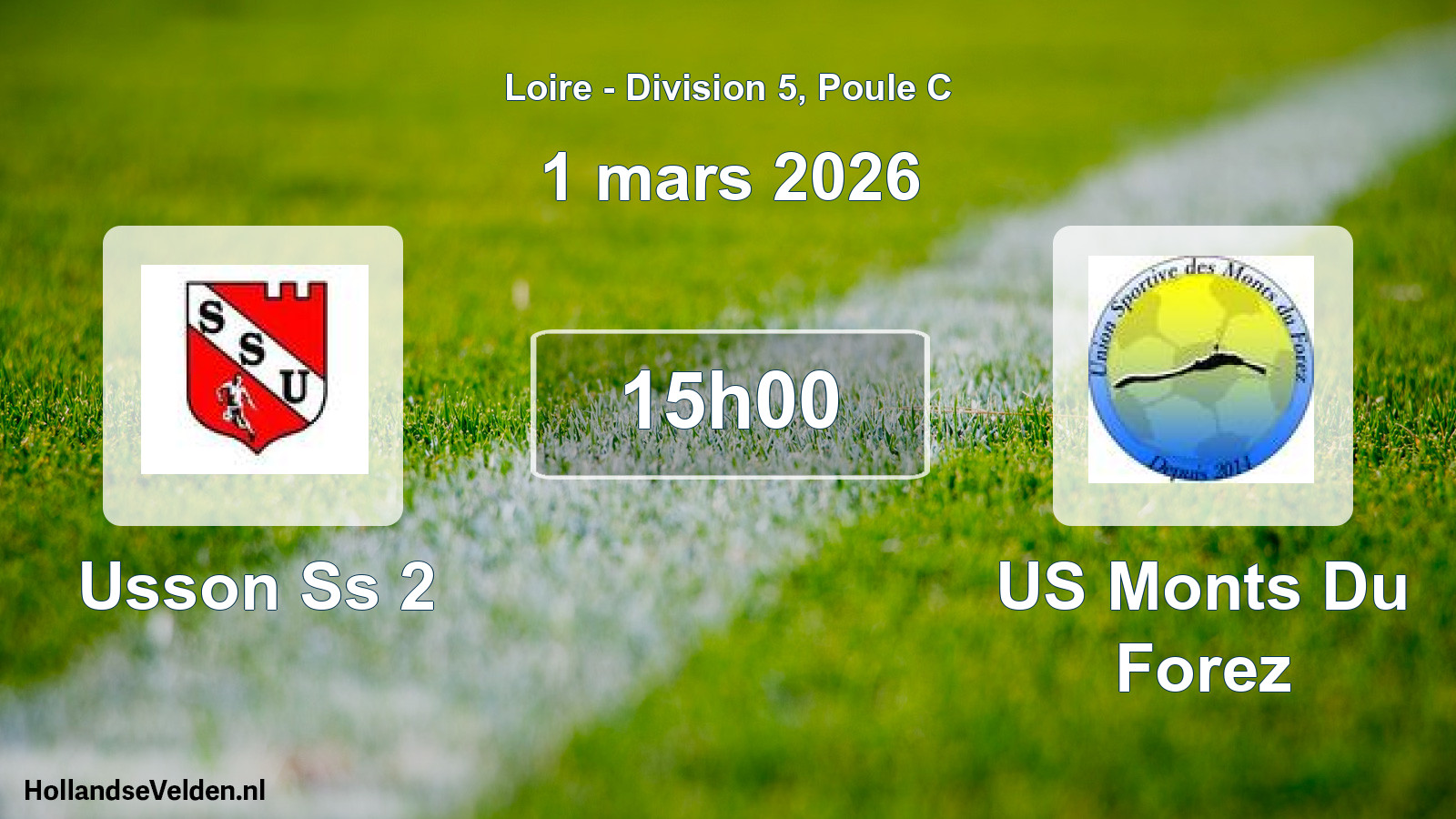 Geplande wedstrijd: Usson Ss 2 - US Monts Du Forez (1 maart 2026)