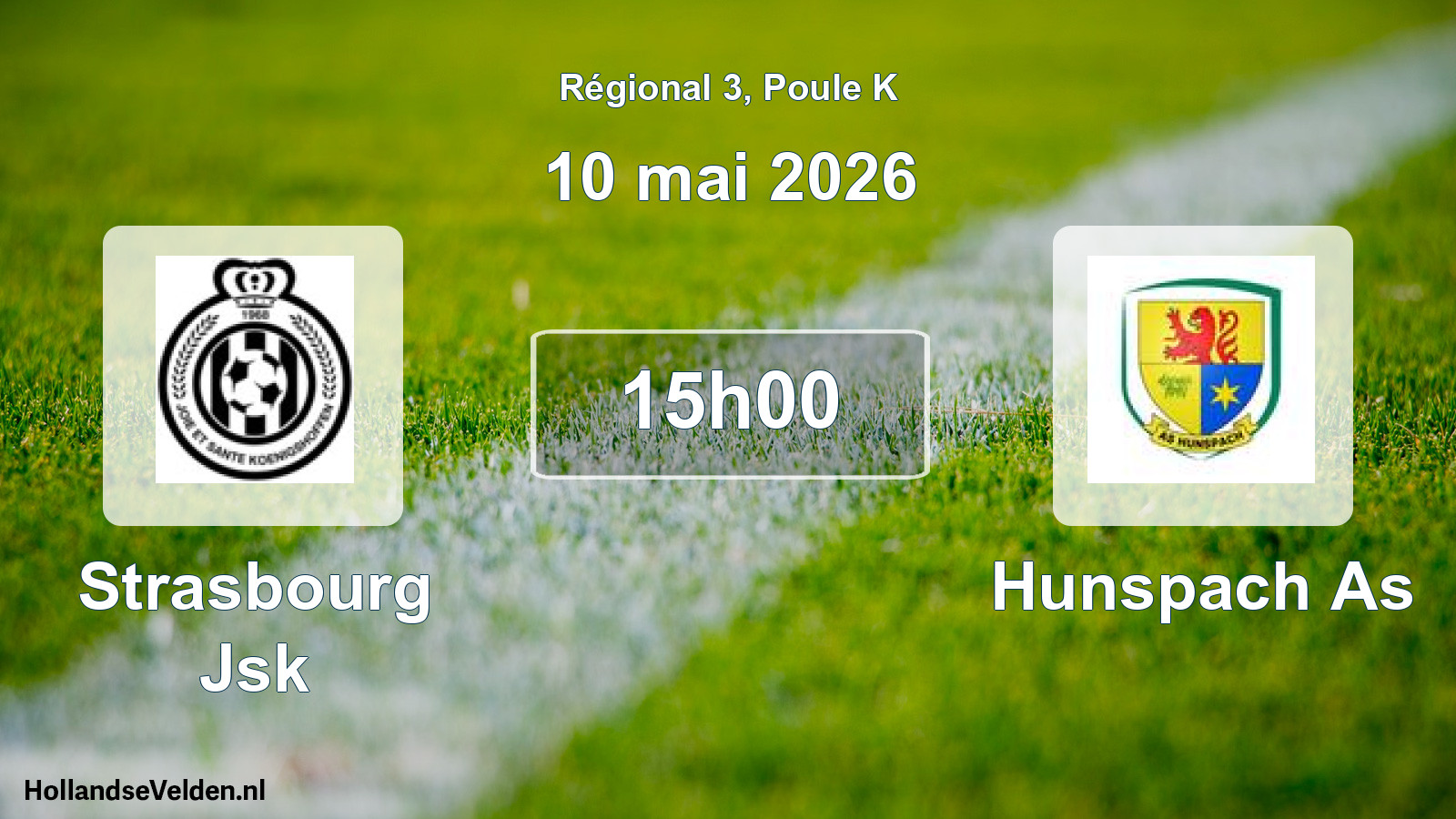 Geplande wedstrijd: Strasbourg Jsk - Hunspach As (10 mei 2026)