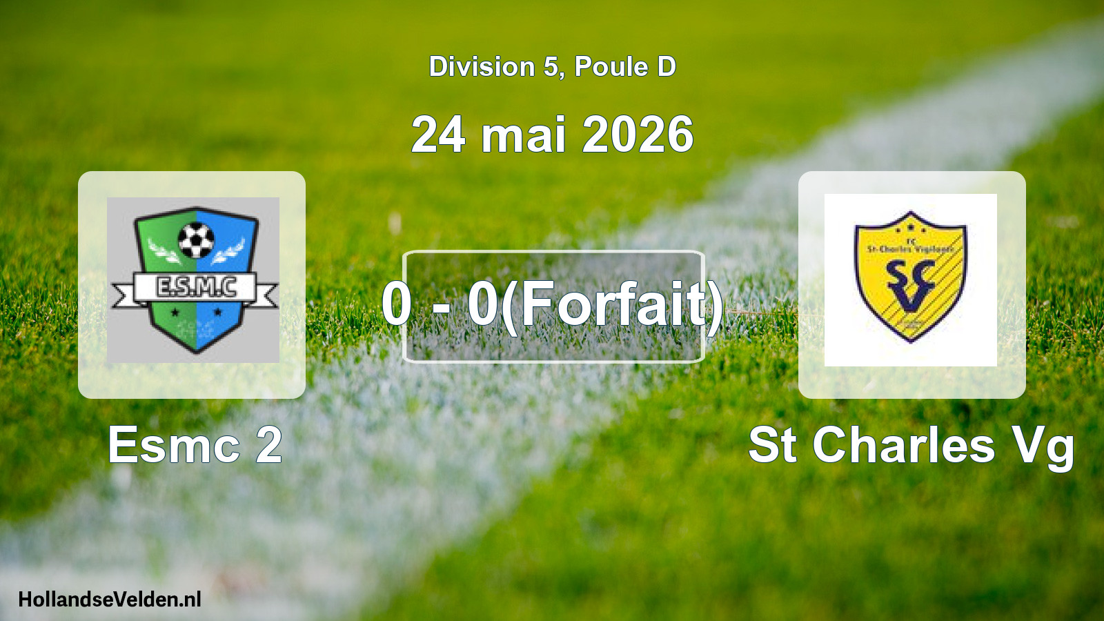Total number of matches played: Esmc 2 - St Charles Vg 0 - 0(Forfait) (24 May 2026)
