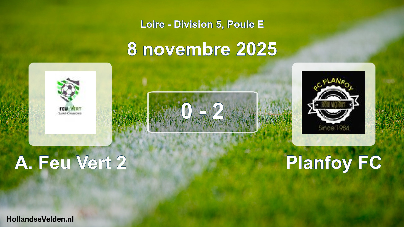 Total number of matches played: A. Feu Vert 2 - Planfoy FC 0 - 2 (8 November 2025)