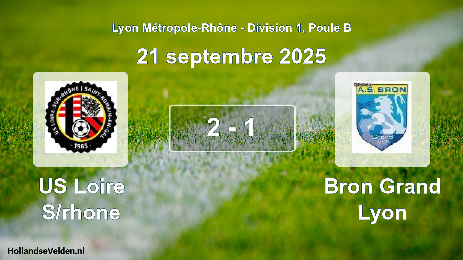Gespeelde wedstrijd: US Loire S/rhone - Bron Grand Lyon 2 - 1 (21 september 2025)