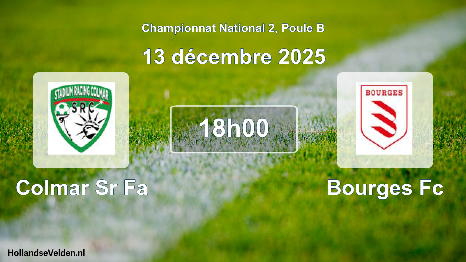 Scheduled Match: Colmar Sr Fa - Bourges Fc (13 December 2025)