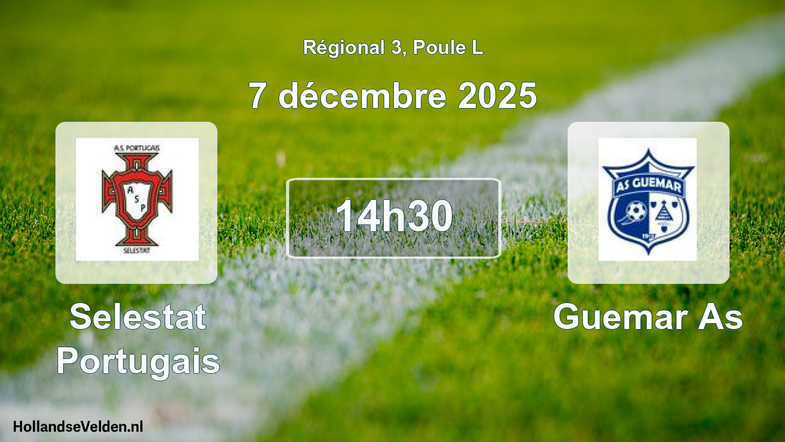 Geplande wedstrijd: Selestat Portugais - Guemar As (7 december 2025)
