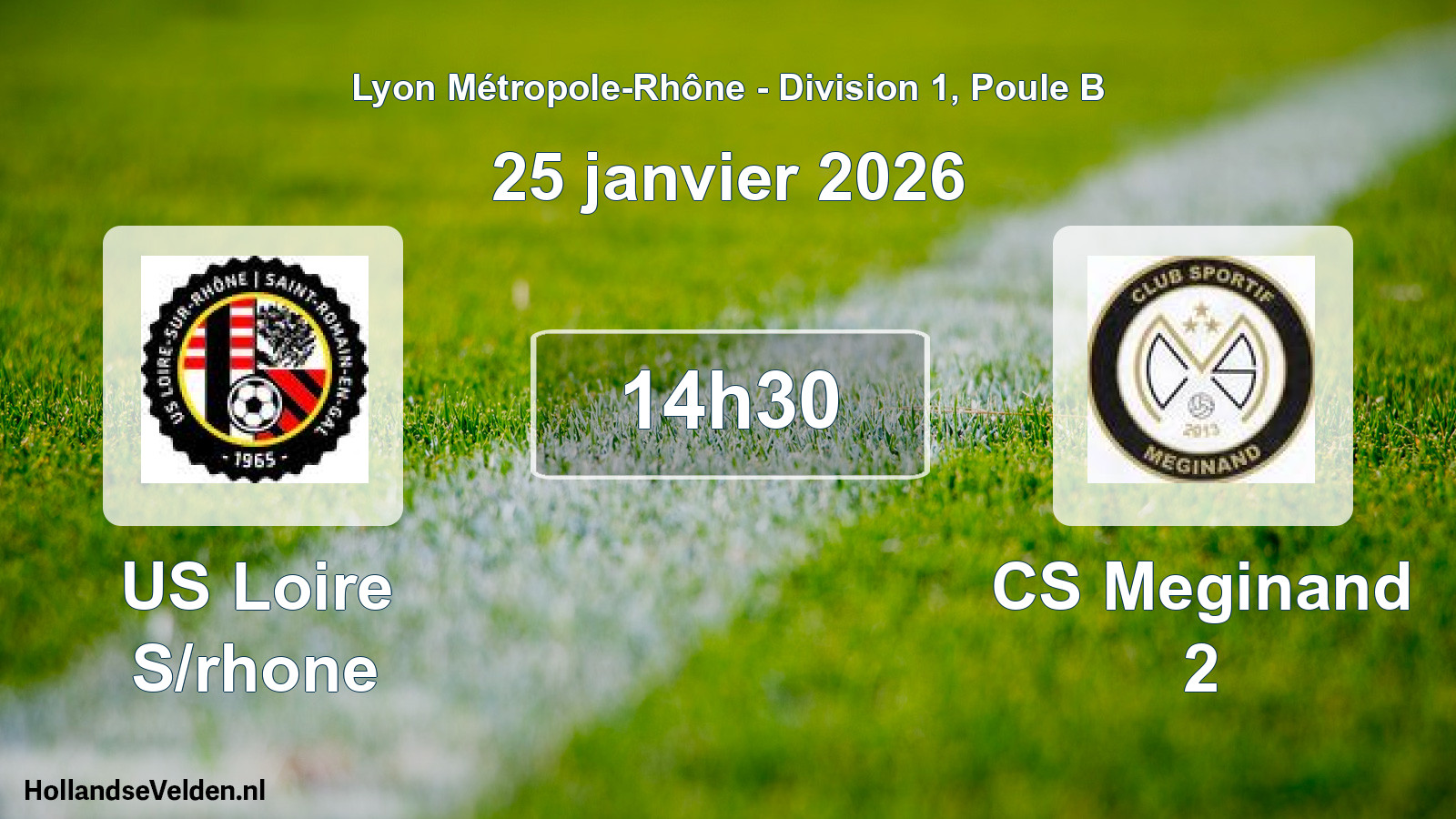 Match programmé: US Loire S/rhone - CS Meginand 2 (25 janvier 2026)