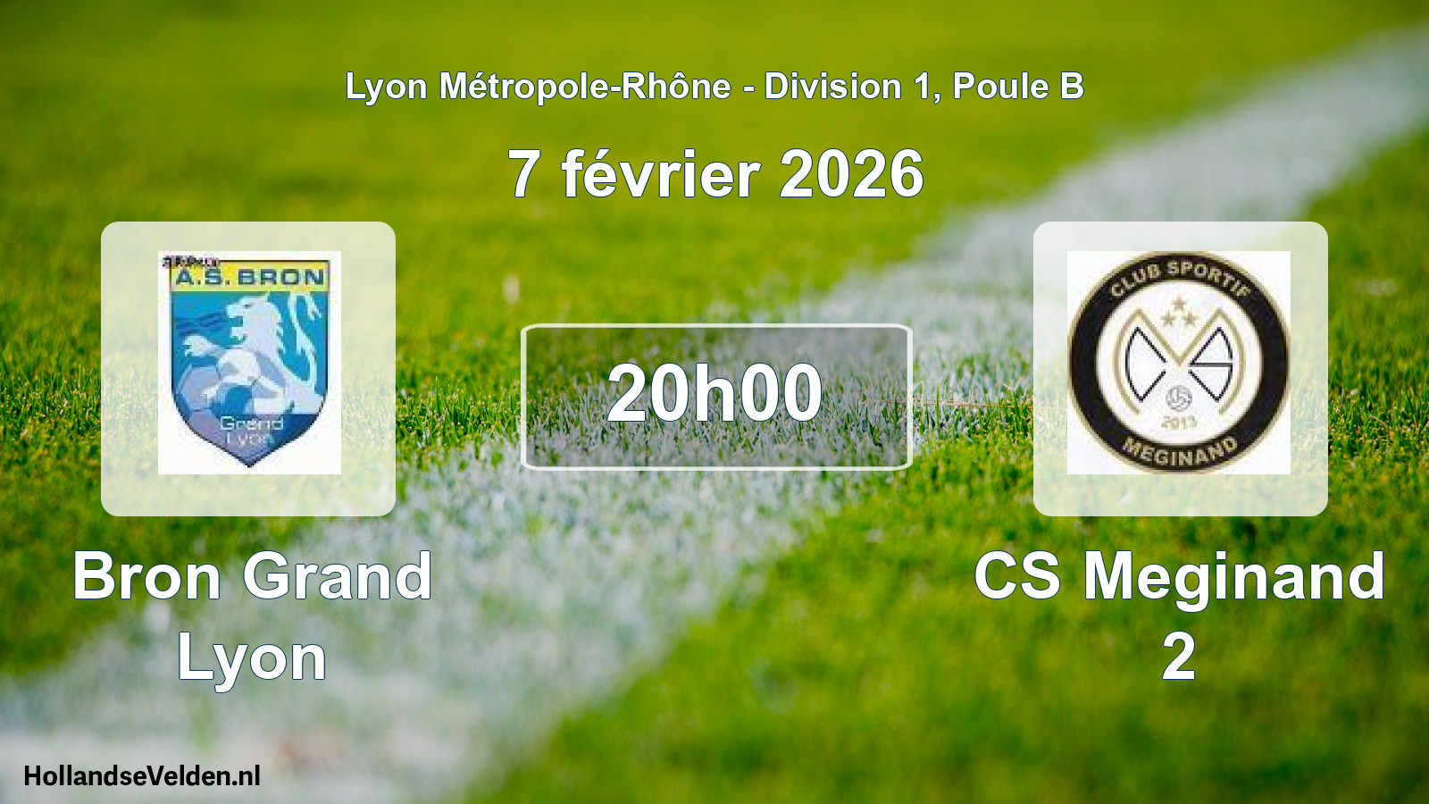 Geplande wedstrijd: Bron Grand Lyon - CS Meginand 2 (7 februari 2026)