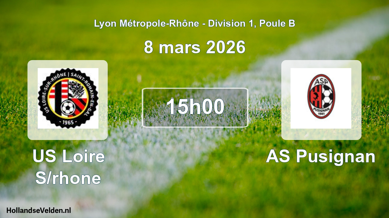 Scheduled Match: US Loire S/rhone - AS Pusignan (8 March 2026)