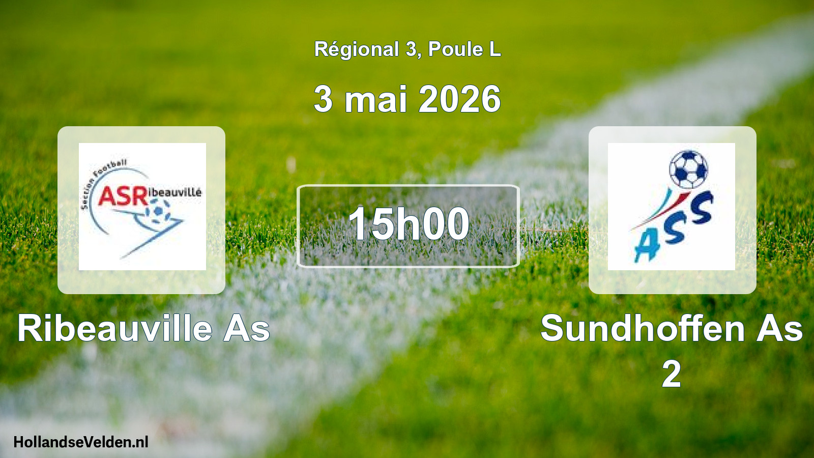 Geplande wedstrijd: Ribeauville As - Sundhoffen As 2 (3 mei 2026)