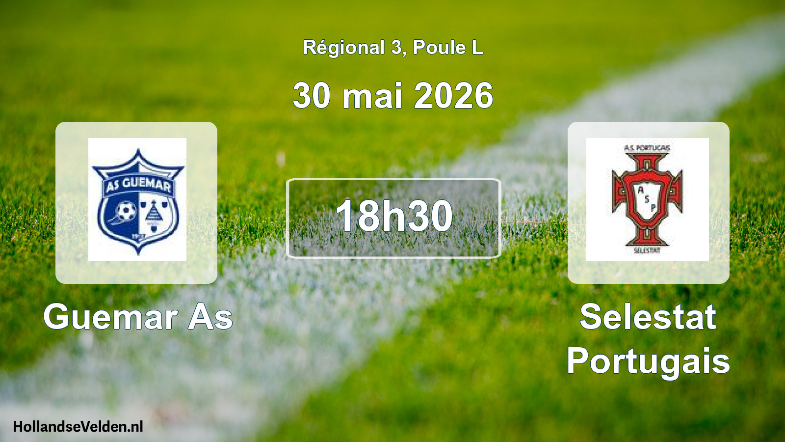 Geplande wedstrijd: Guemar As - Selestat Portugais (30 mei 2026)