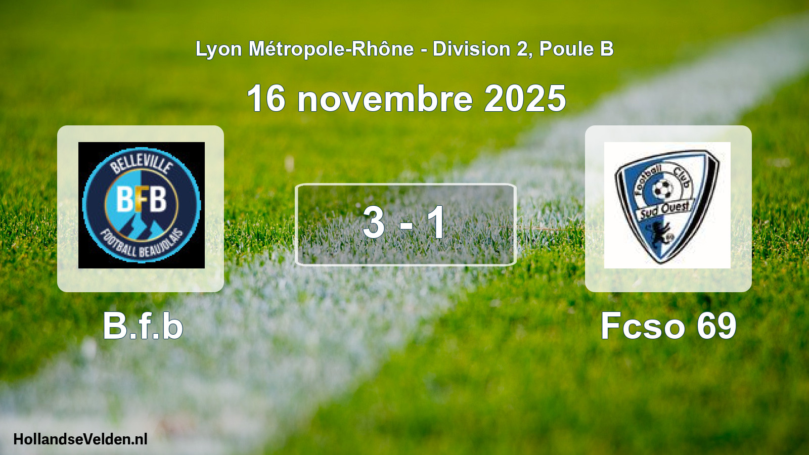 Total number of matches played: B.f.b - Fcso 69 3 - 1 (16 November 2025)