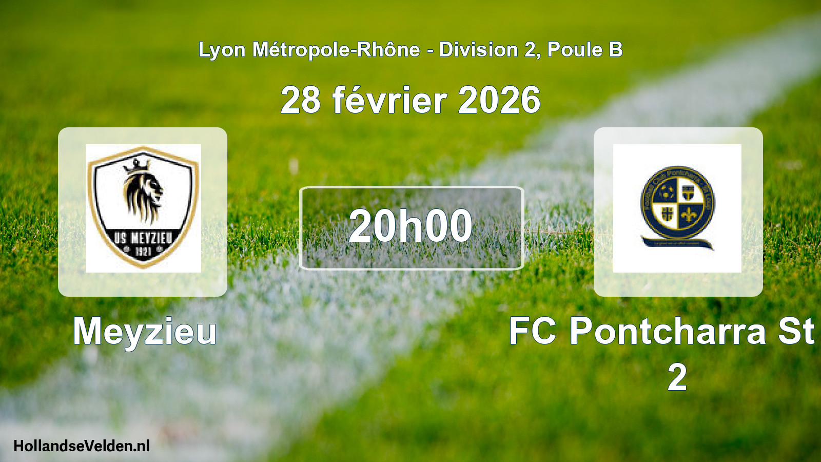 Match programmé: Meyzieu - FC Pontcharra St L 2 (28 février 2026)