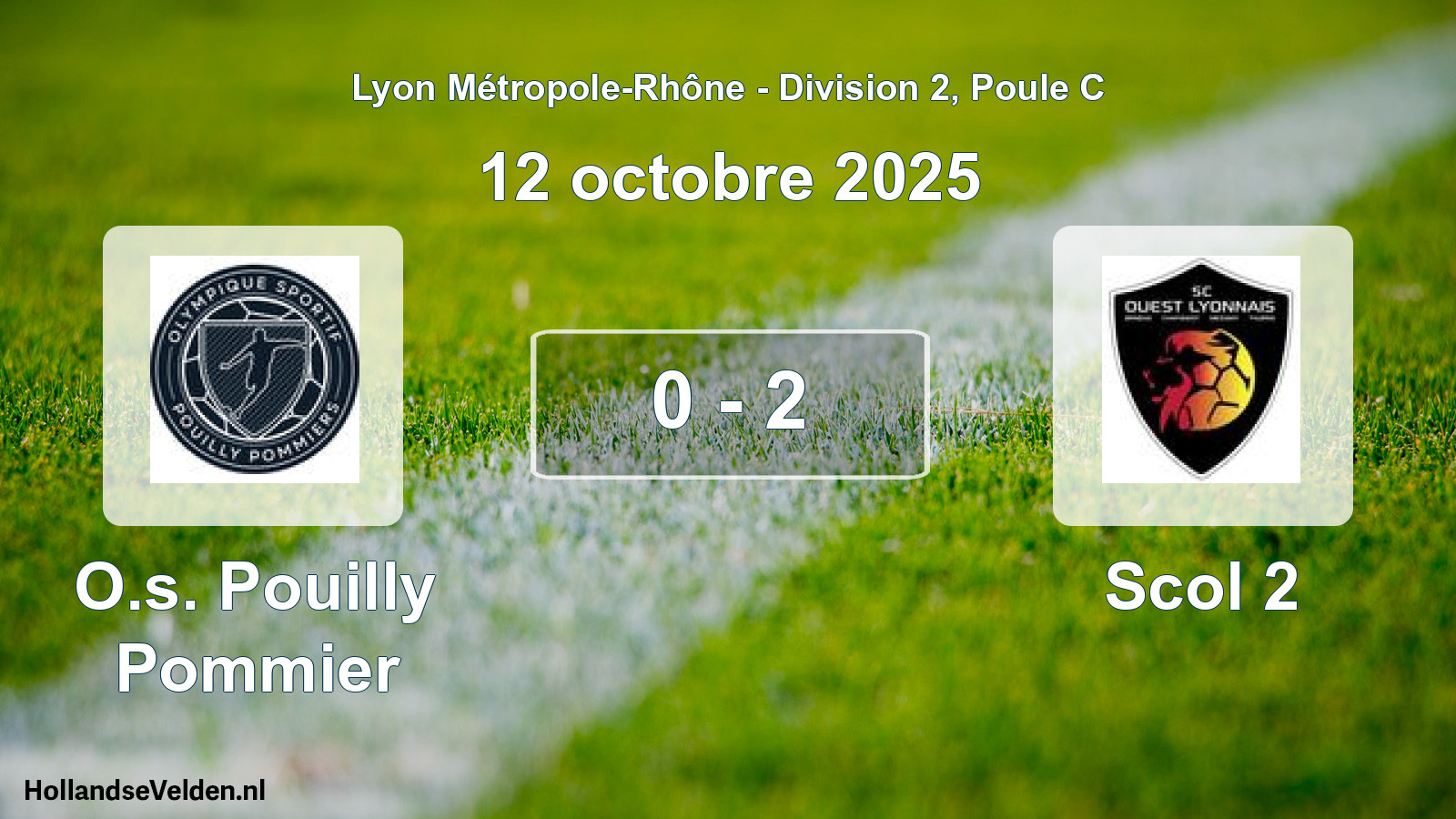 Gespeelde wedstrijd: O.s. Pouilly Pommier - Scol 2 0 - 2 (12 oktober 2025)