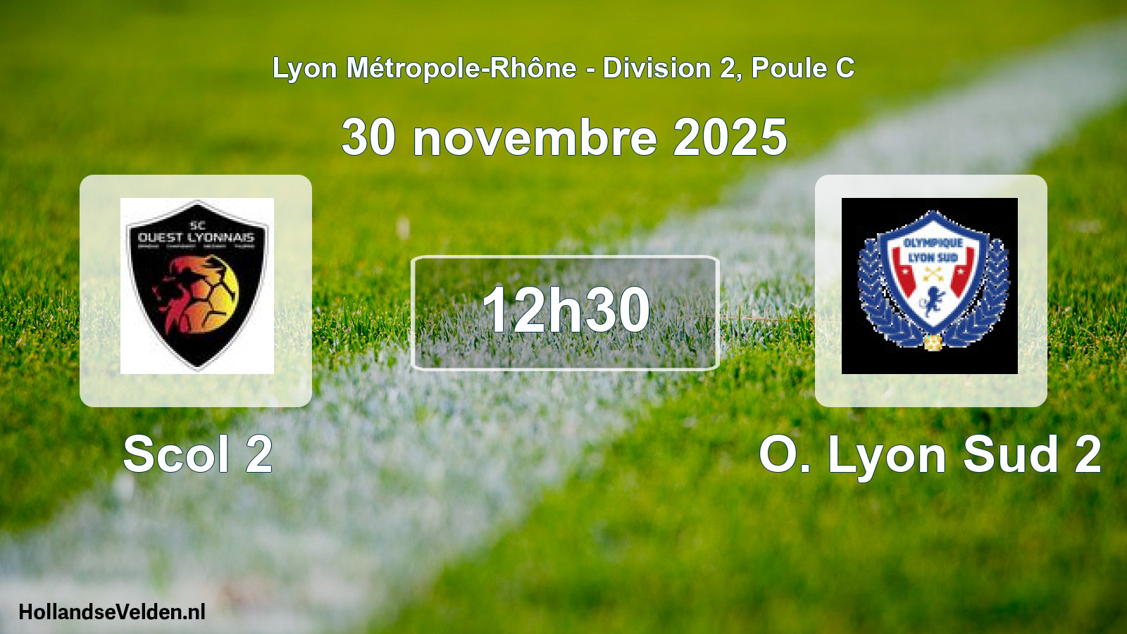 Gespeelde wedstrijd: Scol 2 - O. Lyon Sud 2 5 - 4 (30 november 2025)