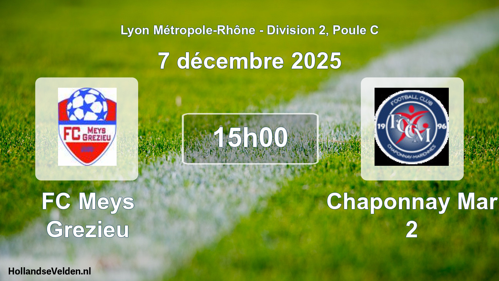 Geplande wedstrijd: FC Meys Grezieu - Chaponnay Mar 2 (7 december 2025)