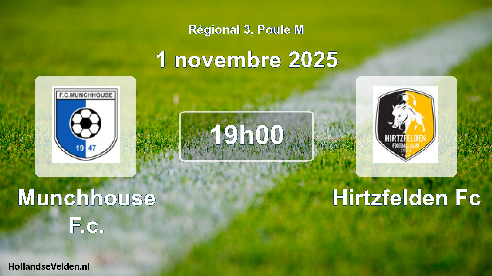 Geplande wedstrijd: Munchhouse F.c. - Hirtzfelden Fc (1 novembre 2025)