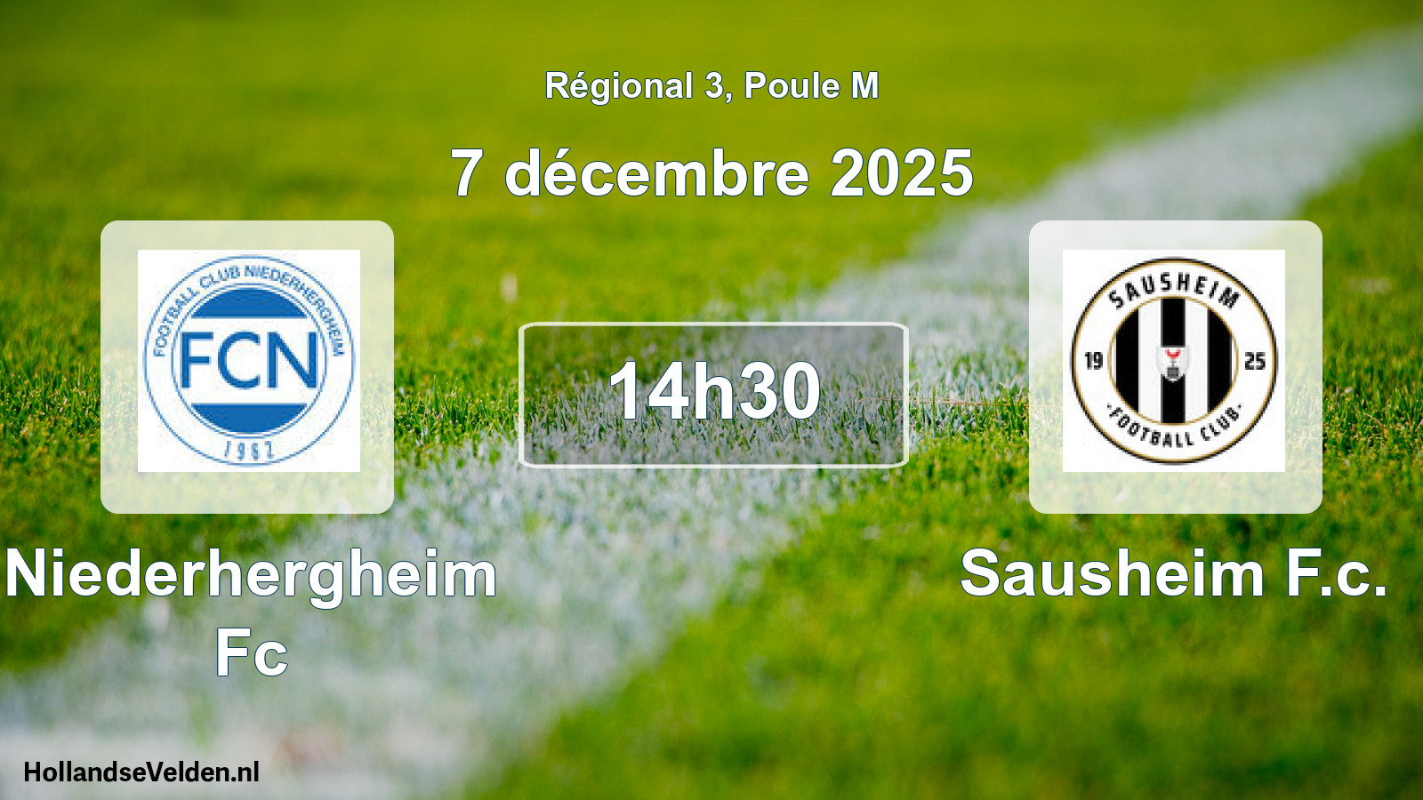 Geplande wedstrijd: Niederhergheim Fc - Sausheim F.c. (7 december 2025)