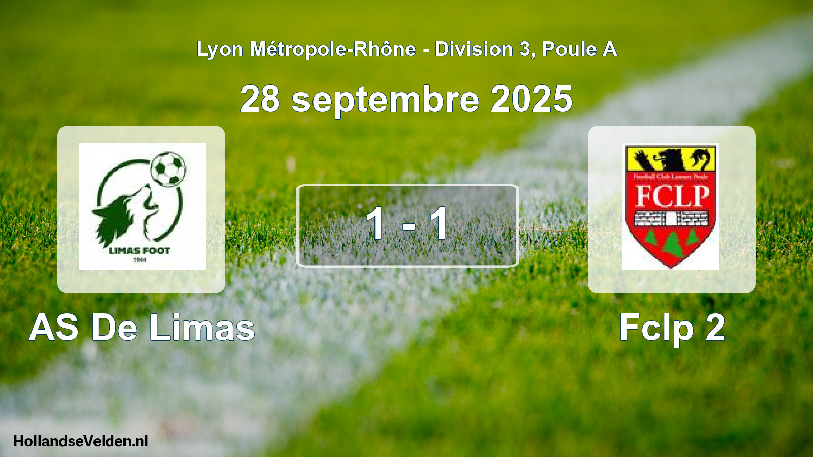 Total number of matches played: AS De Limas - Fclp 2 1 - 1 (28 September 2025)