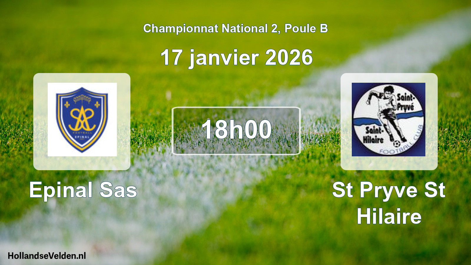 Scheduled Match: Epinal Sas - St Pryve St Hilaire (17 January 2026)