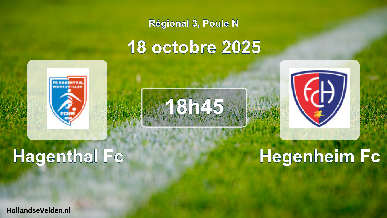 Geplande wedstrijd: Hagenthal Fc - Hegenheim Fc (18 octobre 2025)